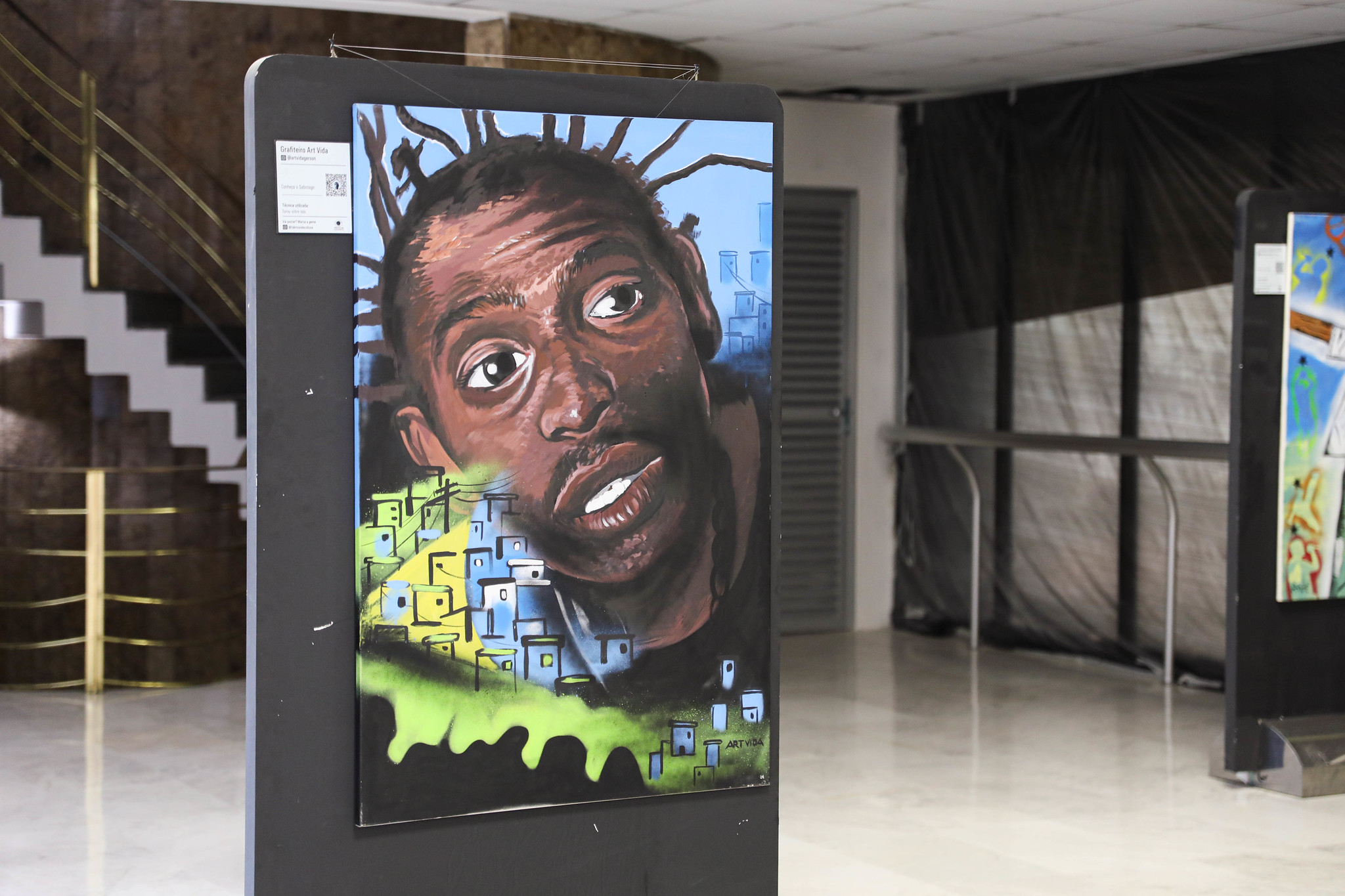 Alesp recebe exposição de grafites que valorizam o legado do